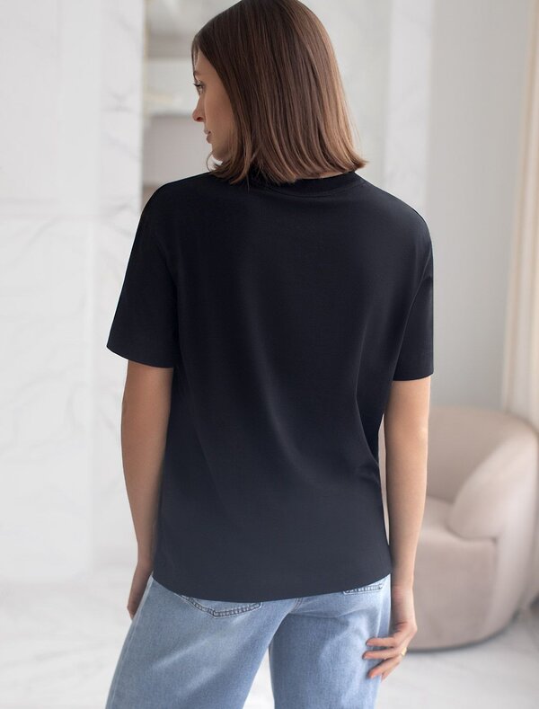 VILATTE Футболка 577470 D49.144 черный