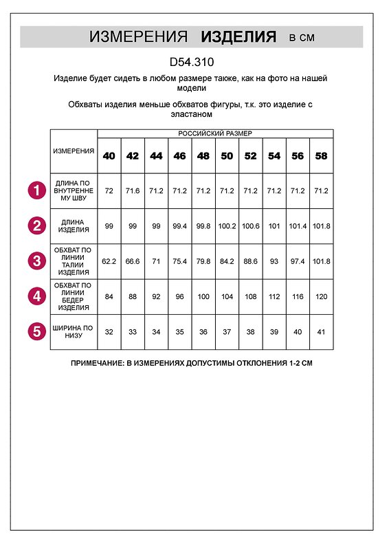 VILATTE Джинсы 577478 D54.310 голубой