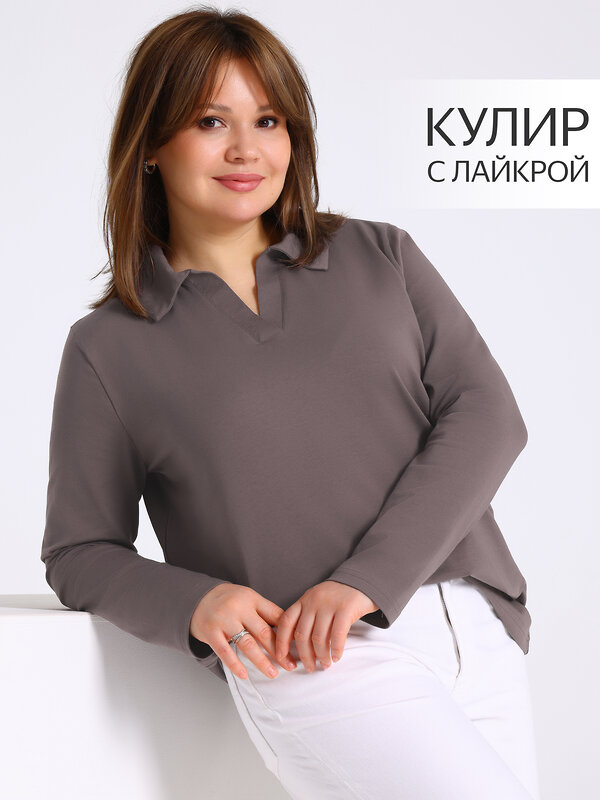 Апрель Поло 577577 1ЖДПД4909804 светло-коричневый