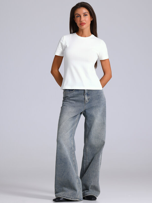 Апрель Футболка 577589 1ЖДФК5091804 сливки