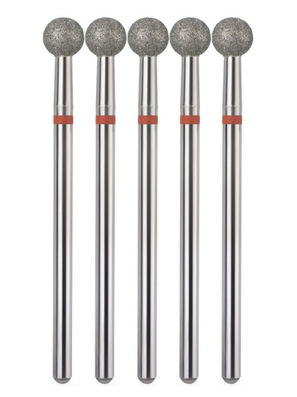 MANITA Фреза алмазная шар для аппаратного маникюра 856.104.001.048.050 ФАШ-5,0М, красная насечка, ø 5 мм, 5 шт. 577598 28335 