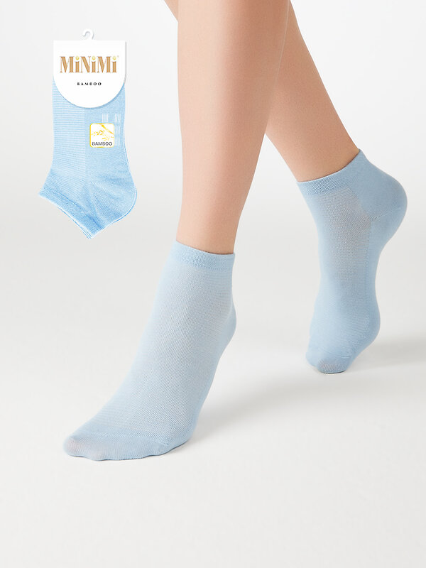 Minimi Носки 577614 MINI BAMBOO 2201 Blu Сhiaro (Голубой)