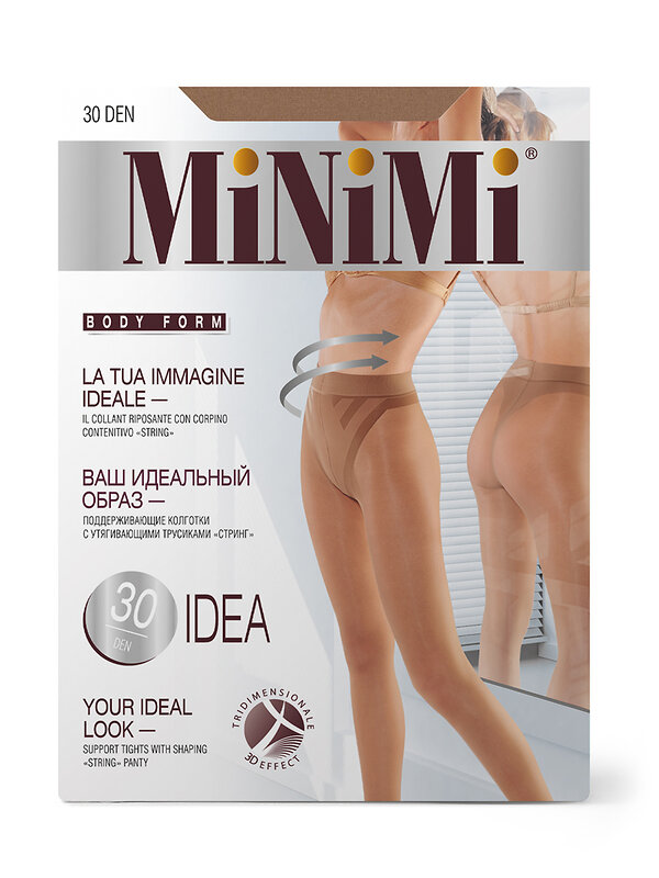 Minimi Колготки 577871 IDEA 30 3D Daino (Бежевый)