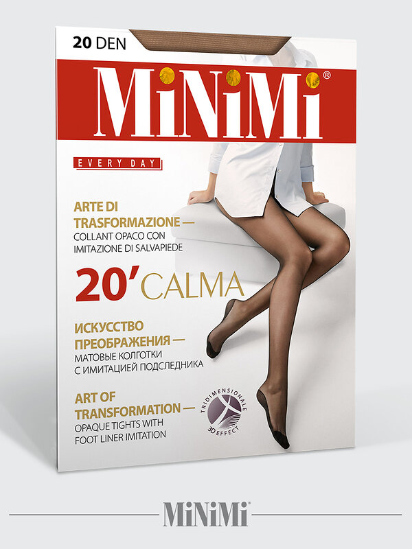 Minimi Колготки 577877 CALMA 20 3D Nero (Черный)