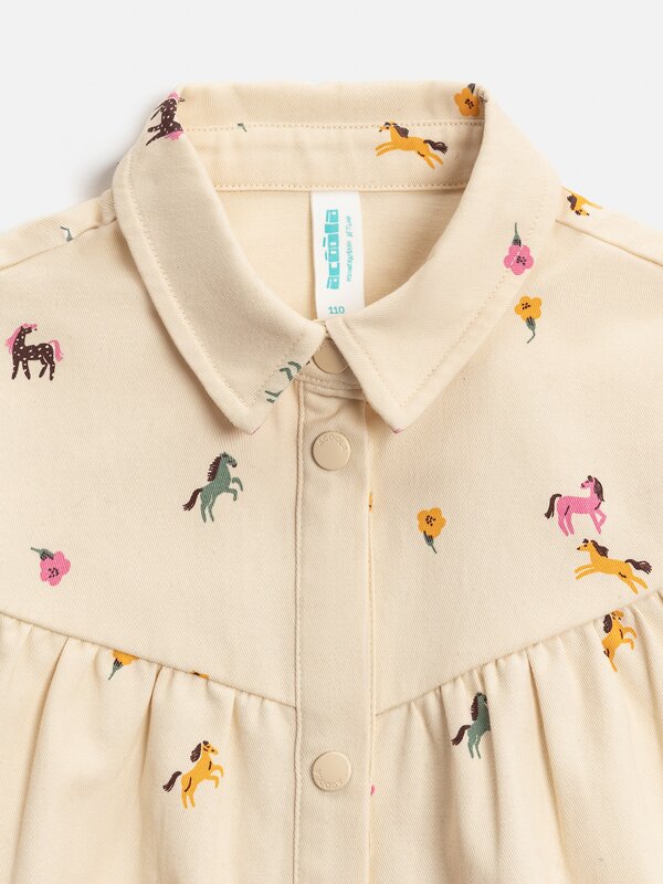 Acoola Платье 577992 20220200901 бежевый принт