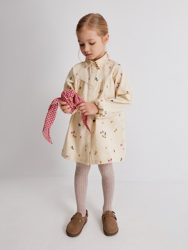 Acoola Платье 577992 20220200901 бежевый принт