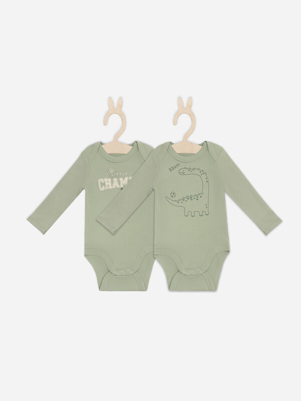 MARK FORMELLE Боди детское 578129 13016-2 оливковый +печать