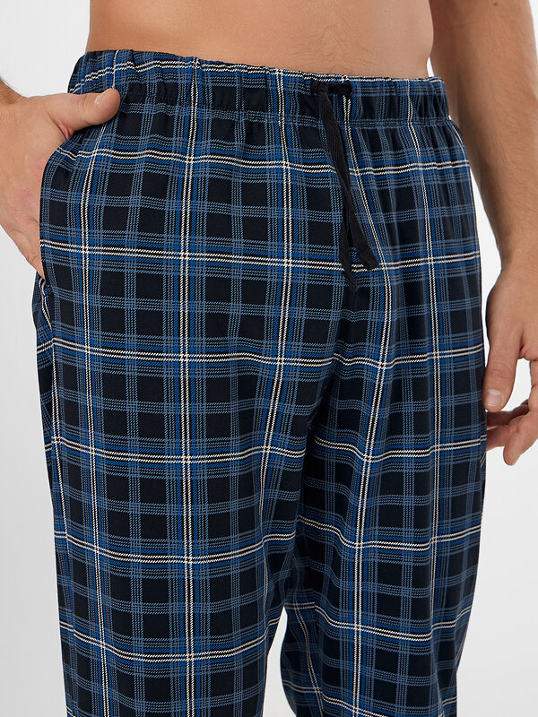 MARK FORMELLE Брюки 578148 581136 синяя клетка на черном