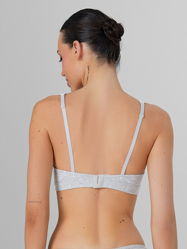 MARK FORMELLE Бюстгальтер 578191 512504 сердечки на сером меланже