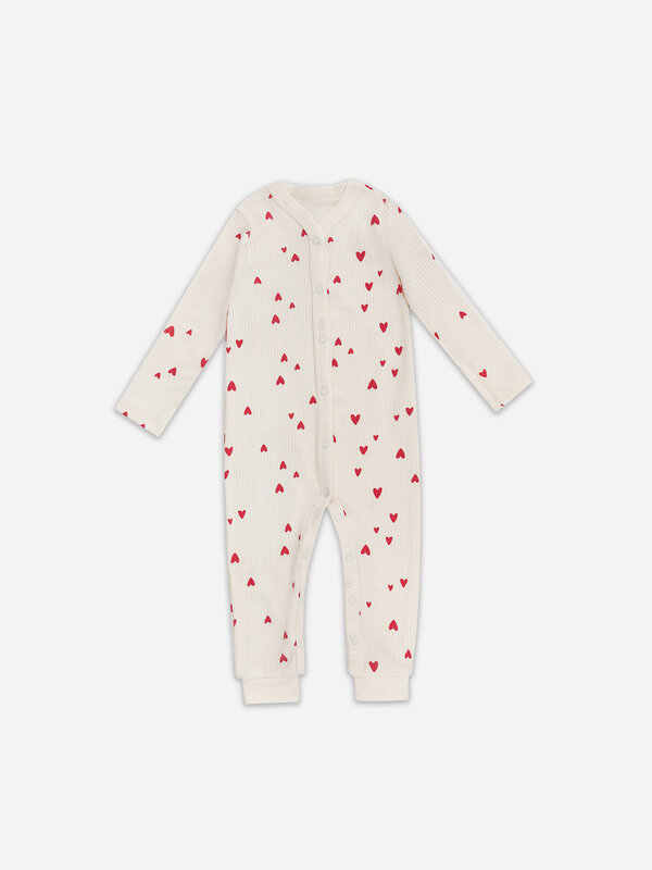 MARK FORMELLE Комбинезон 578197 14012-2 сердечки на молочном +бантики на розовой сказке