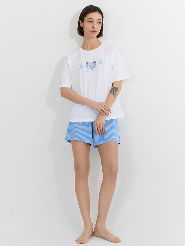 MARK FORMELLE Комплект 578426 592591 белый +сине -голубая полоска