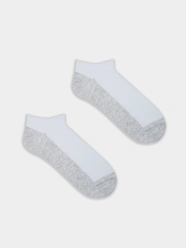 MARK FORMELLE Мужские носки 578457 104K-3091 белый /св.серый меланж