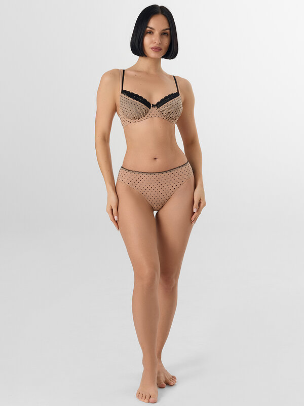 MARK FORMELLE Трусы 578475 412612 горошек на телесном