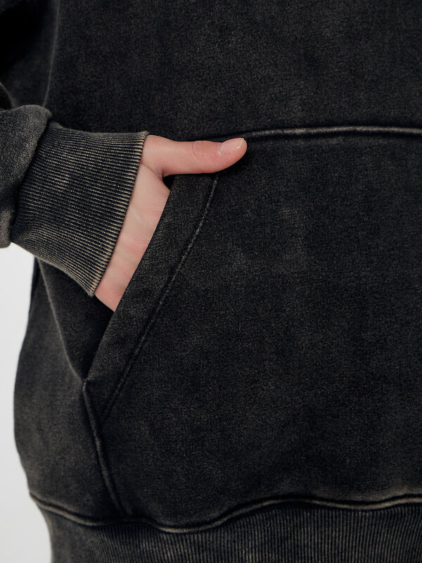 MARK FORMELLE Худи 578489 122775-2 ACID WASH черный +печать