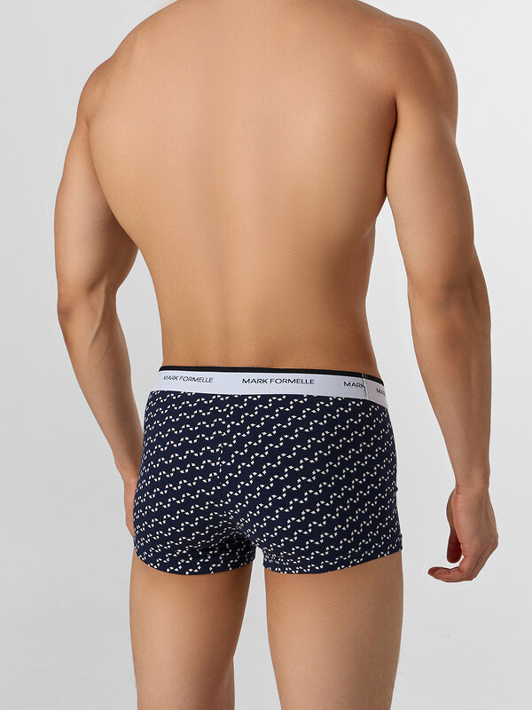MARK FORMELLE Трусы 578507 411124-4 диагональн. узор на гл.синем +гл.синий +черный +черная гусиная лапка