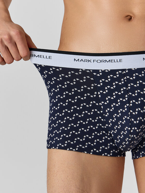 MARK FORMELLE Трусы 578507 411124-4 диагональн. узор на гл.синем +гл.синий +черный +черная гусиная лапка