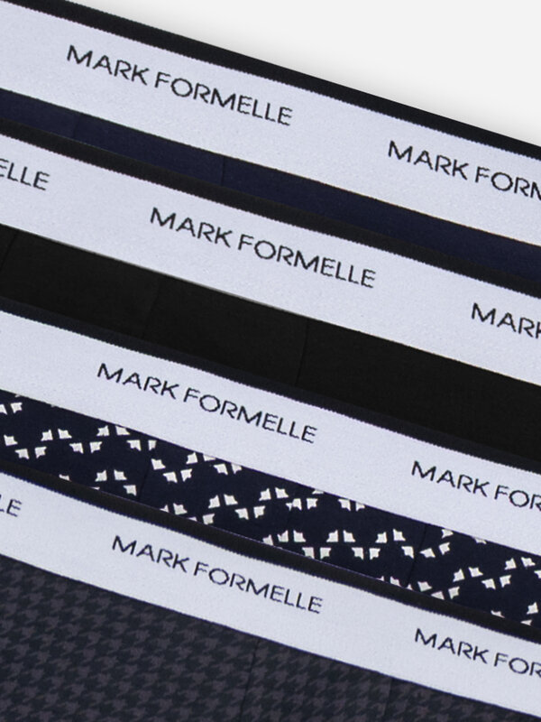 MARK FORMELLE Трусы 578507 411124-4 диагональн. узор на гл.синем +гл.синий +черный +черная гусиная лапка