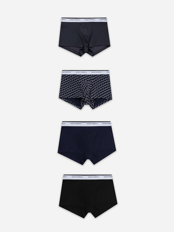 MARK FORMELLE Трусы 578507 411124-4 диагональн. узор на гл.синем +гл.синий +черный +черная гусиная лапка