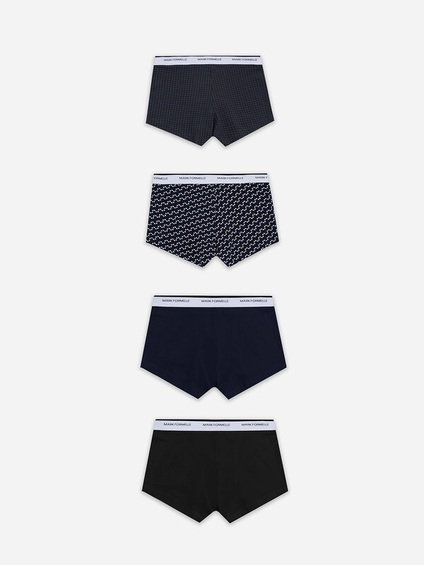 MARK FORMELLE Трусы 578507 411124-4 диагональн. узор на гл.синем +гл.синий +черный +черная гусиная лапка