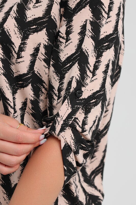 Натали Рубашка 578516 36961 черно-бежевый