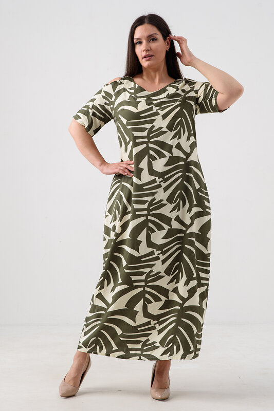 Натали Платье 578526 52682 болотный