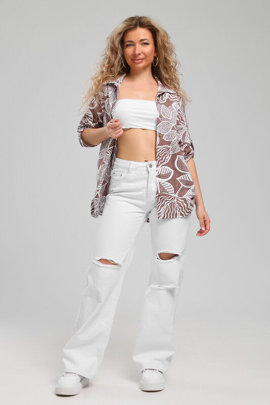 Натали Рубашка 578527 36958 коричневый