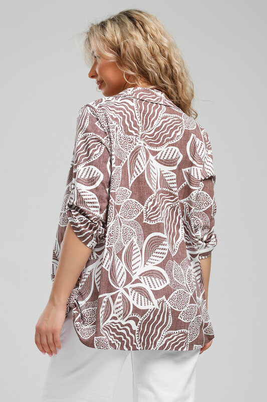 Натали Рубашка 578527 36958 коричневый