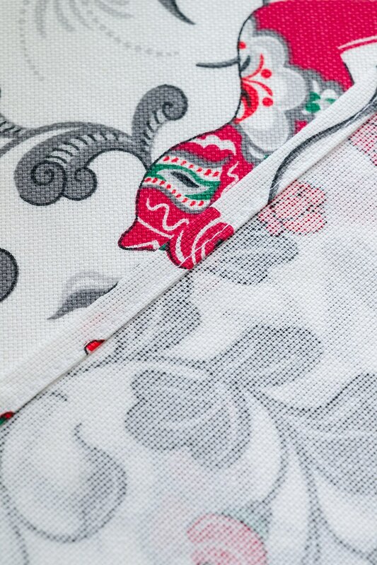 Натали Скатерть 578529 Скатерть Городецкая лошадка белый