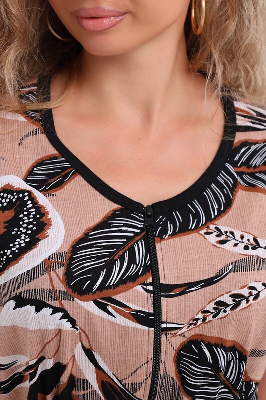 Натали Халат 578564 36962 коричневый