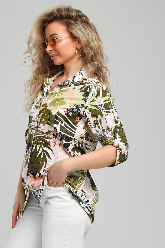 Натали Рубашка 578579 36952 хаки