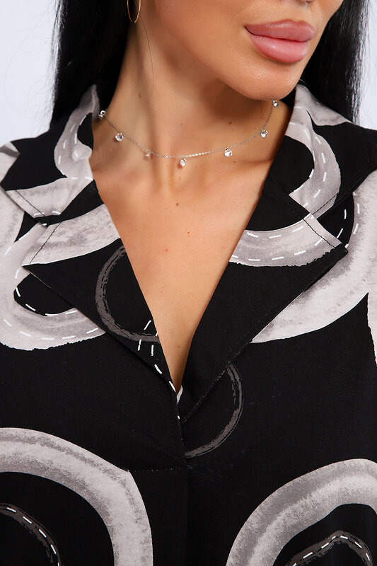 Натали Платье 578589 83802 черно-серый