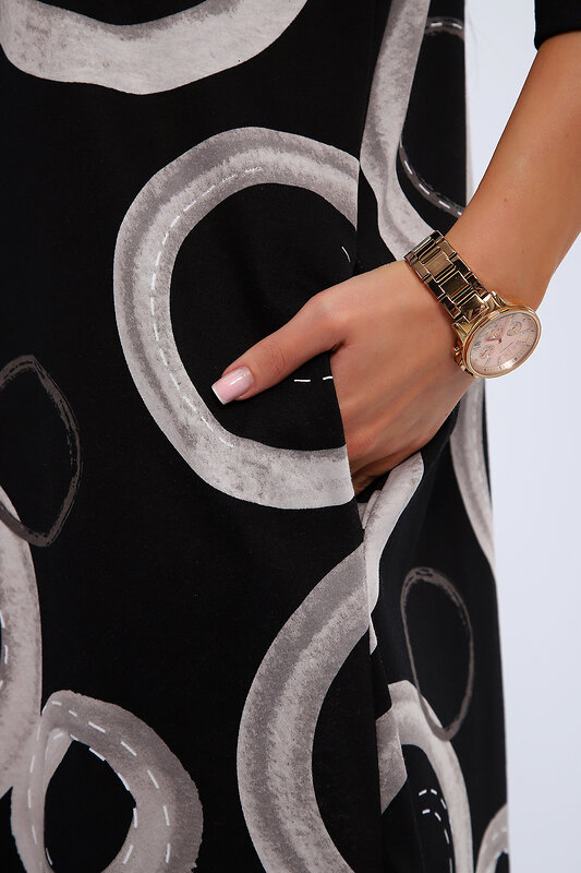 Натали Платье 578589 83802 черно-серый