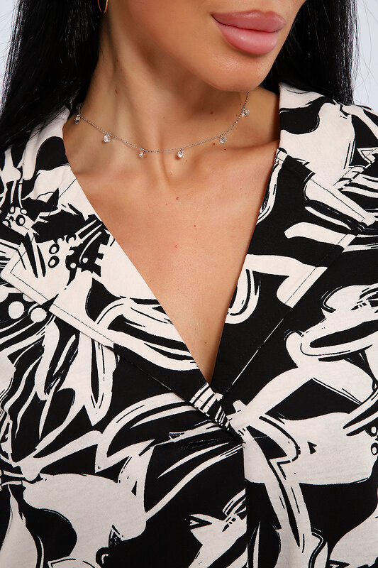 Натали Платье 578590 83802 черно-бежевый