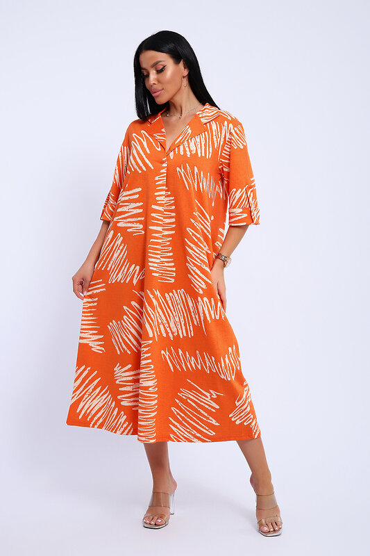 Натали Платье 578593 83801 оранжевый