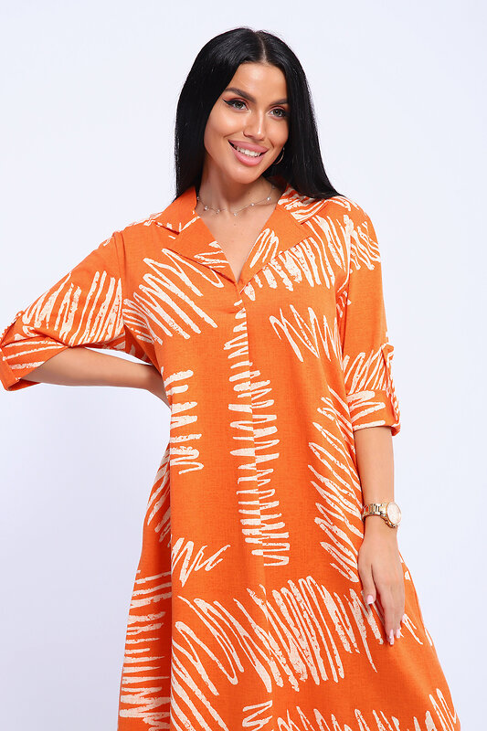 Натали Платье 578593 83801 оранжевый