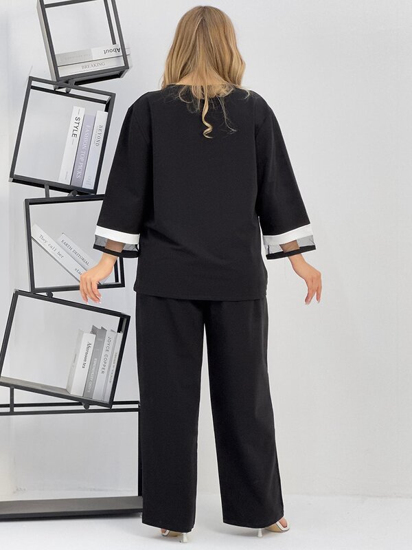 Натали Костюм 578599 52456 черно-белый