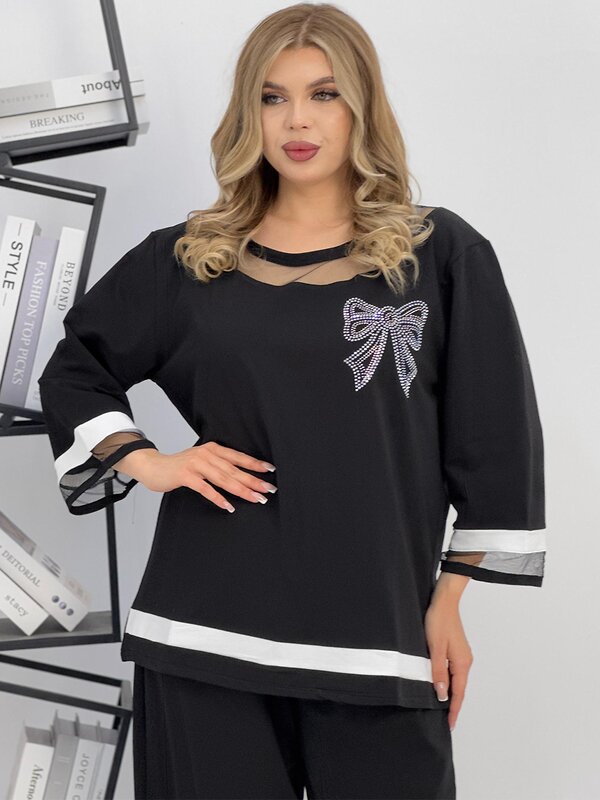 Натали Костюм 578599 52456 черно-белый