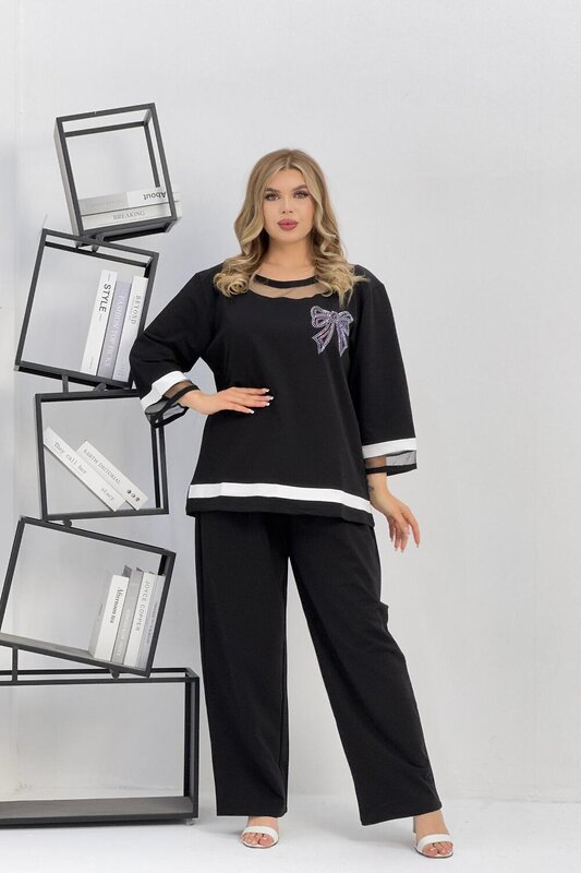 Натали Костюм 578599 52456 черно-белый