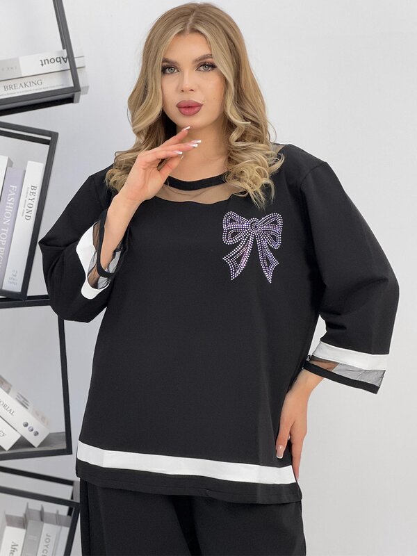 Натали Костюм 578599 52456 черно-белый