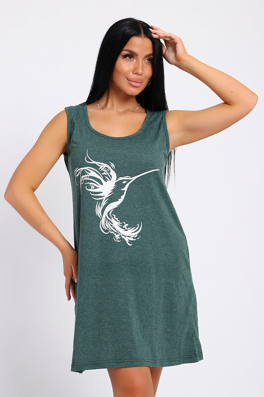 Натали Туника 578603 78590 темно-зеленый