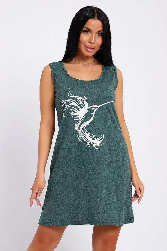 Натали Туника 578603 78590 темно-зеленый