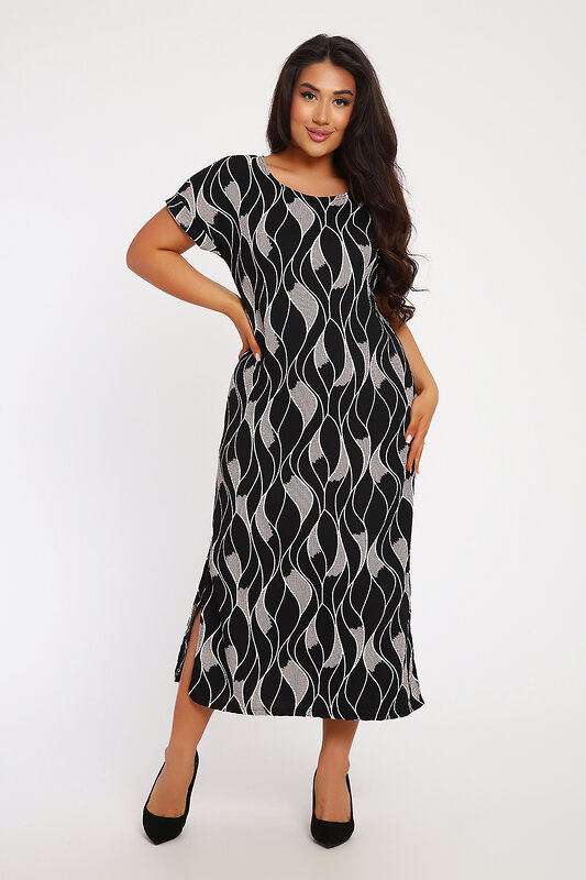 Натали Платье 578606 29014 черно-белый