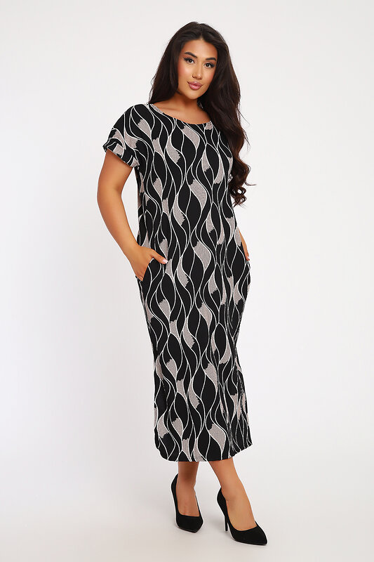 Натали Платье 578606 29014 черно-белый