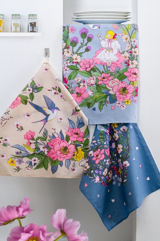 Натали Полотенце 578609 Полотенце кухонное Лили бежевый