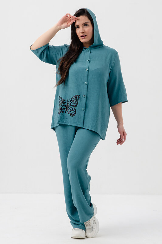 Натали Костюм 578614 52454 бирюзовый