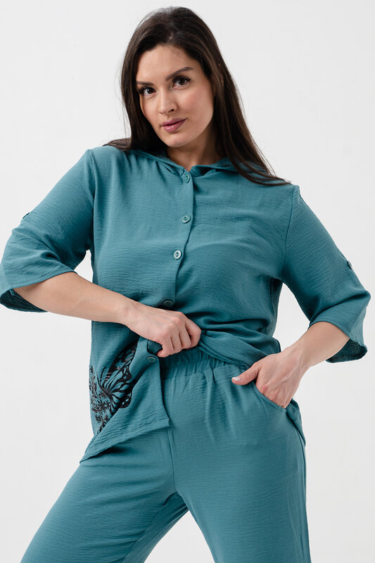 Натали Костюм 578614 52454 бирюзовый