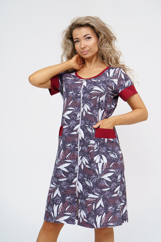 Натали Халат 578619 36945 серый