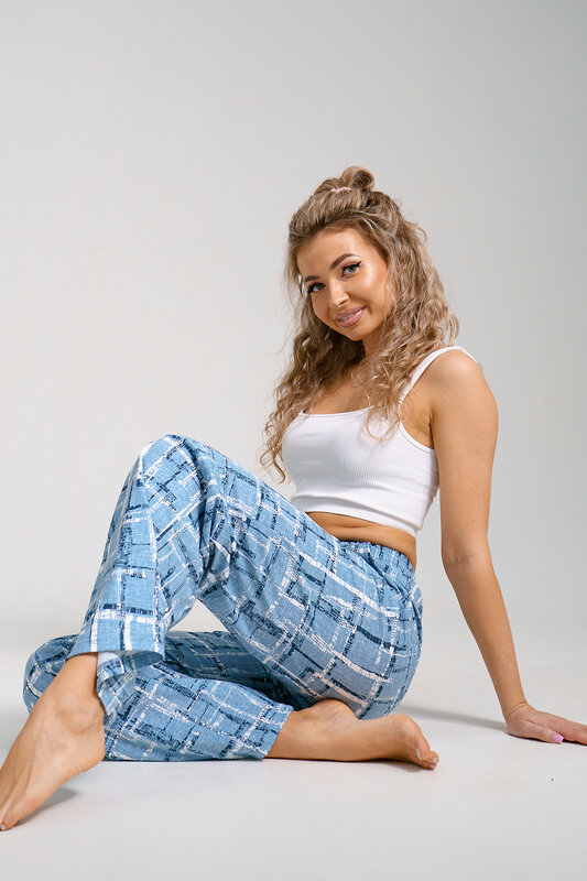 Натали Брюки 578633 36940 голубой