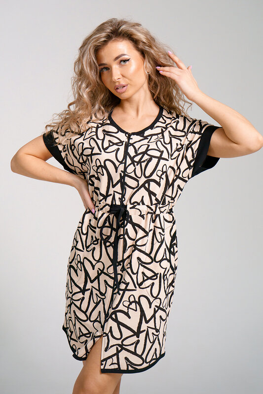 Натали Халат 578636 36938 молочный