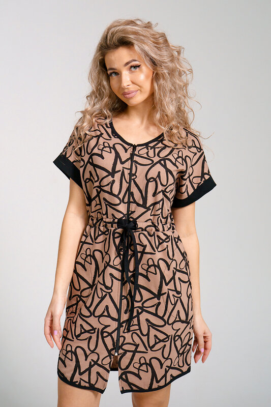 Натали Халат 578637 36938 коричневый